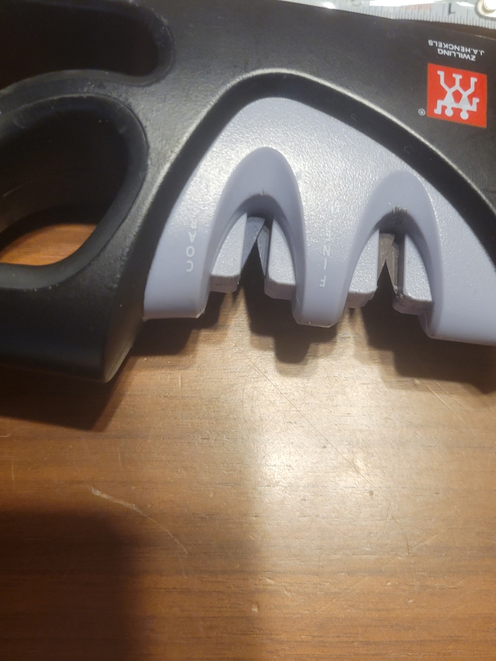 ZWILLING J.A. Henckels Black and Light Gray Knife Sharpener